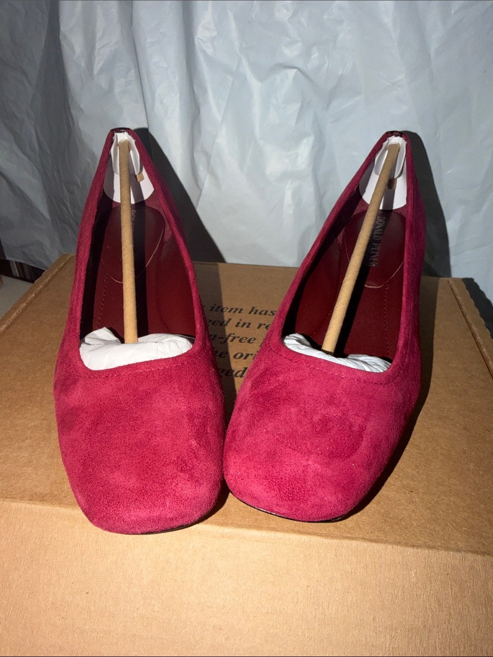 Donald Pliner Womens Bordeaux Suede Dreww Pump US9 DREWW02